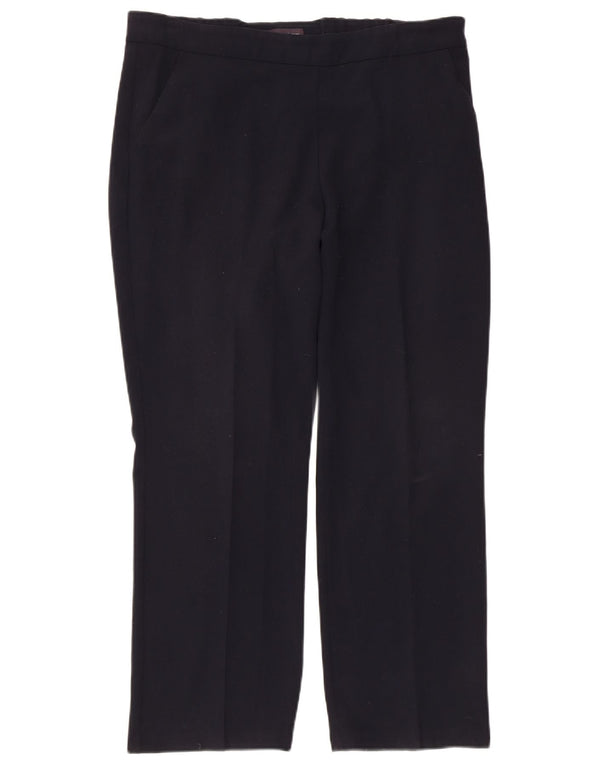 Pantaloni casual da donna Marks & Spencer UK 14 Large W34 L27 Blu navy