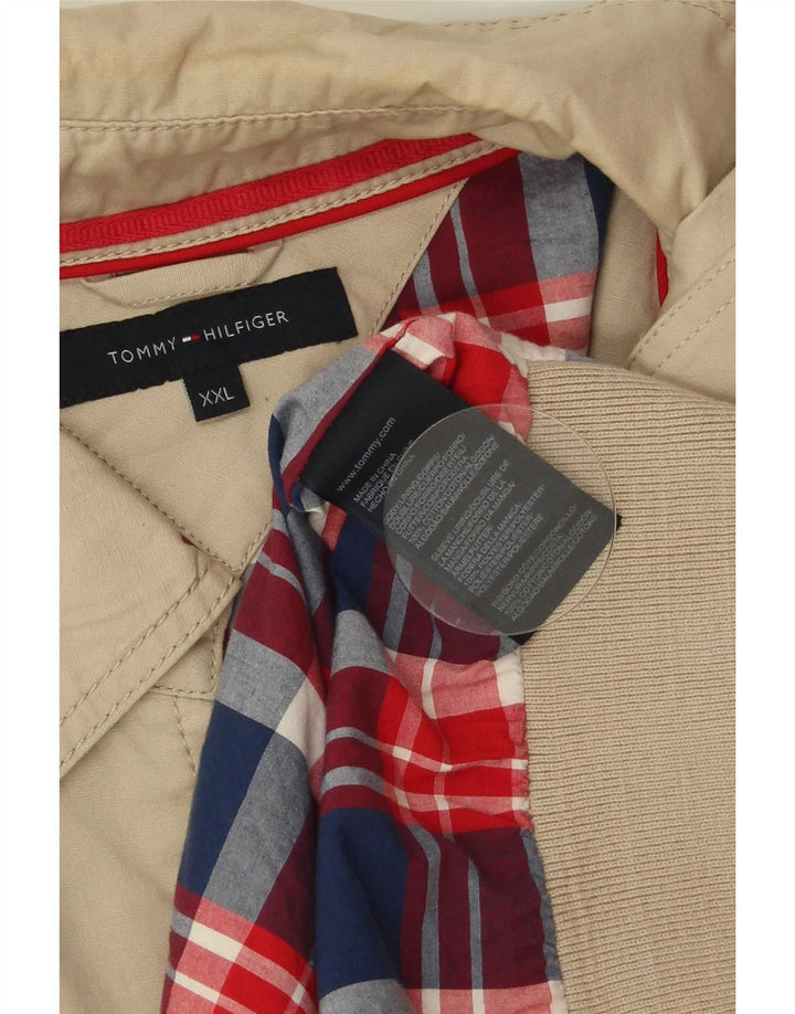 Giubbotto bomber da uomo Tommy Hilfiger UK 44 2XL Poliestere beige