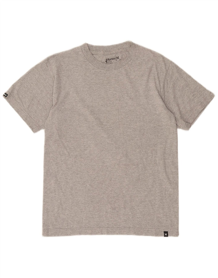 T-shirt da uomo Hurley Top Small in cotone chiazzato grigio