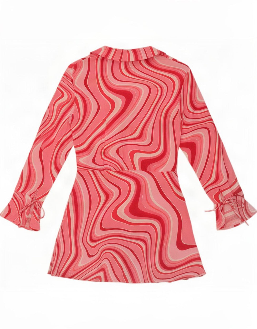 Abito tubino Zara da donna con motivo astratto ritagliato UK 12 Rosa medio