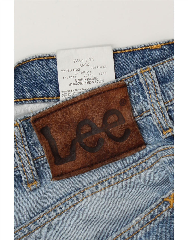 Jeans dritti Lee Knox da uomo W34 L34 cotone blu