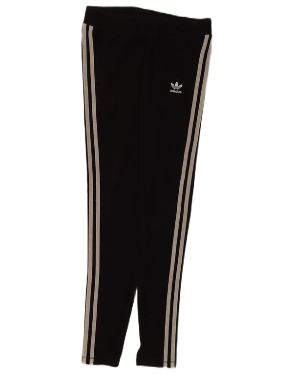 Adidas Womens Leggings UK 10 Small Black Cotton