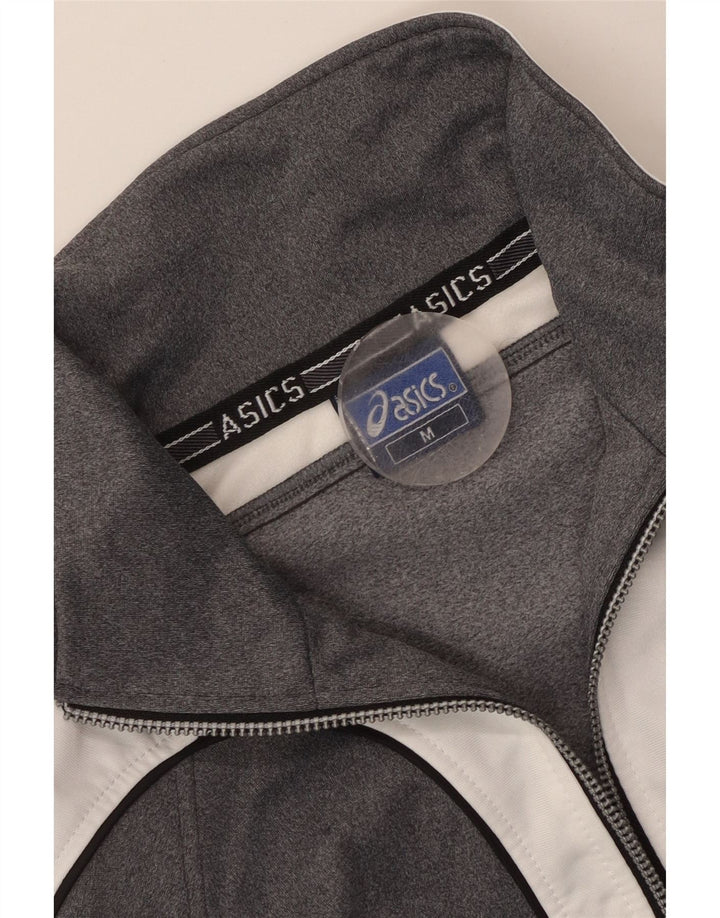 Giacca da ginnastica grafica da uomo Asics, colore grigio medio