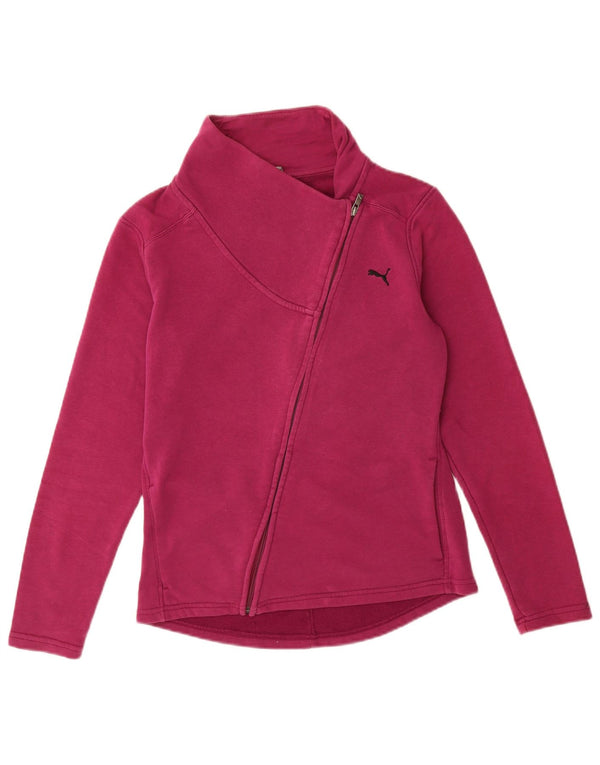 Giacca da tuta da donna Puma UK 12 cotone rosa medio