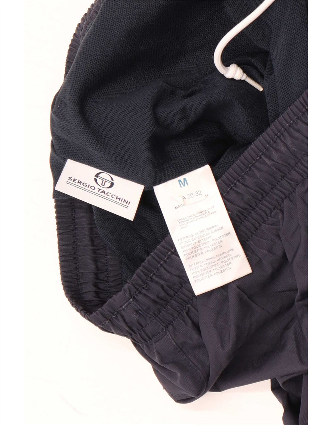 Pantaloni da tuta da uomo Sergio Tacchini medio poliestere blu navy