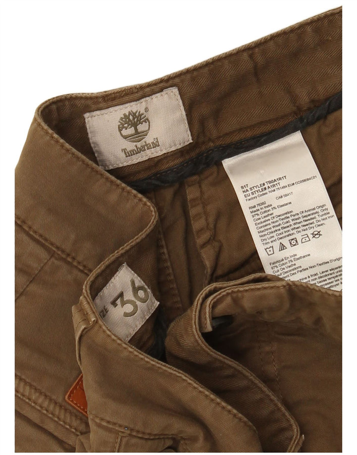 Pantaloncini cargo da uomo Timberland W36 Large in cotone marrone