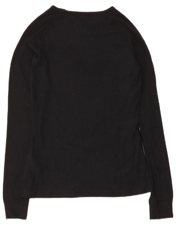 Top da donna a maniche lunghe Mountain Warehouse UK 8 Small Lana nera