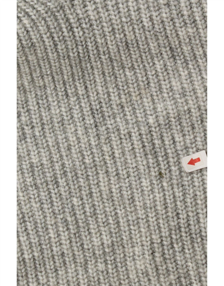 Maglione con scollo a V da donna Marks & Spencer UK 14 Poliestere grigio medio