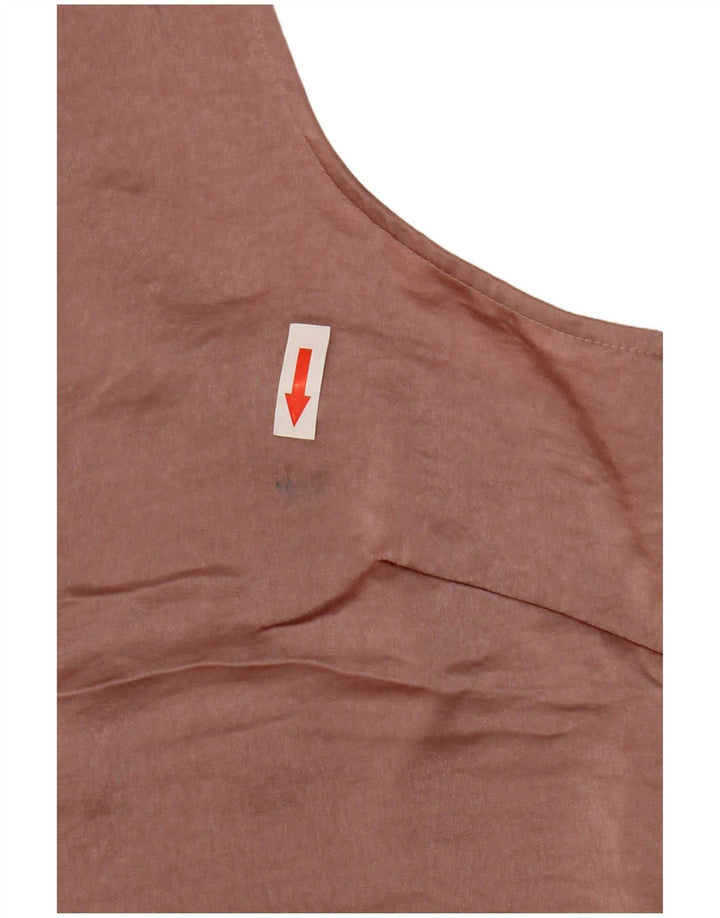 Camicetta senza maniche da donna Marks & Spencer UK 14 grande poliestere rosa