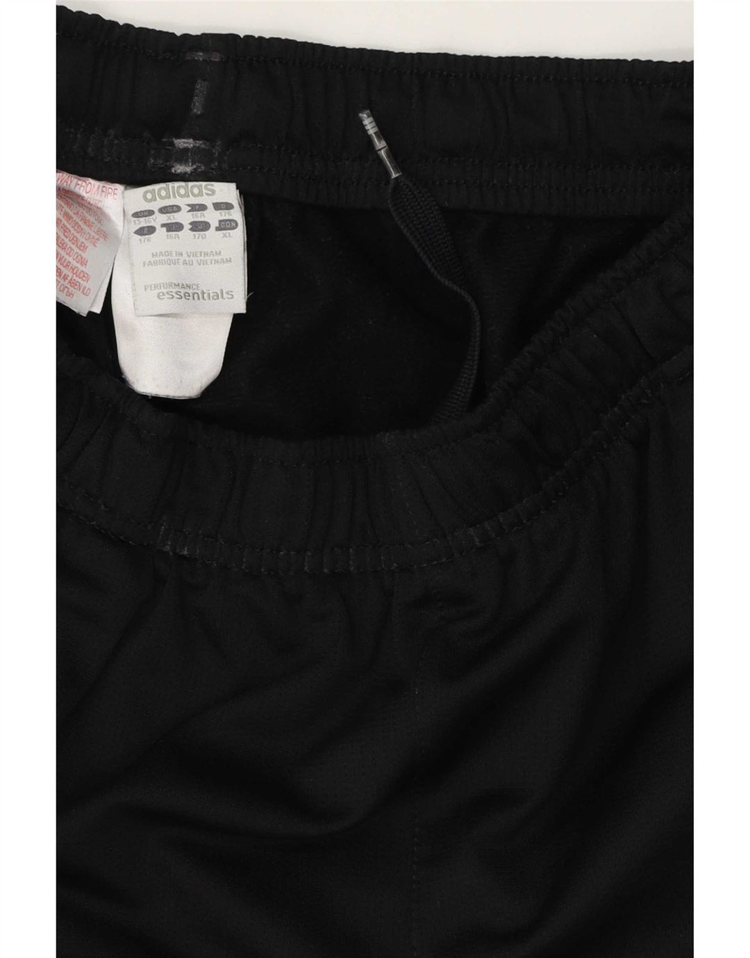 Pantaloncini sportivi Adidas da ragazzo 15-16 anni in poliestere nero