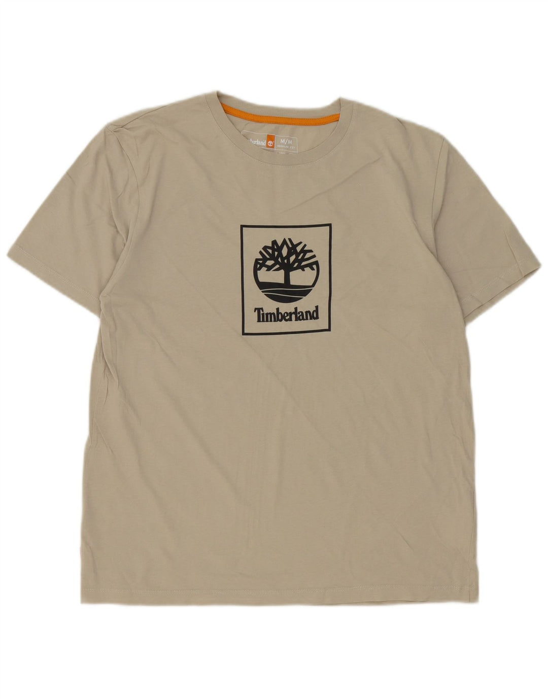 T-shirt grafica da uomo con vestibilità regolare Timberland, cotone beige medio