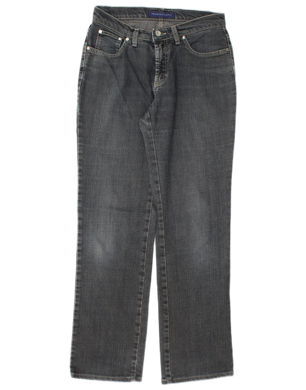Jeans Dritti Donna Trussardi W27 L30 Cotone Blu