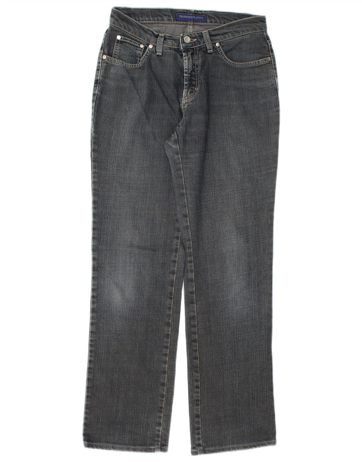 Jeans Dritti Donna Trussardi W27 L30 Cotone Blu
