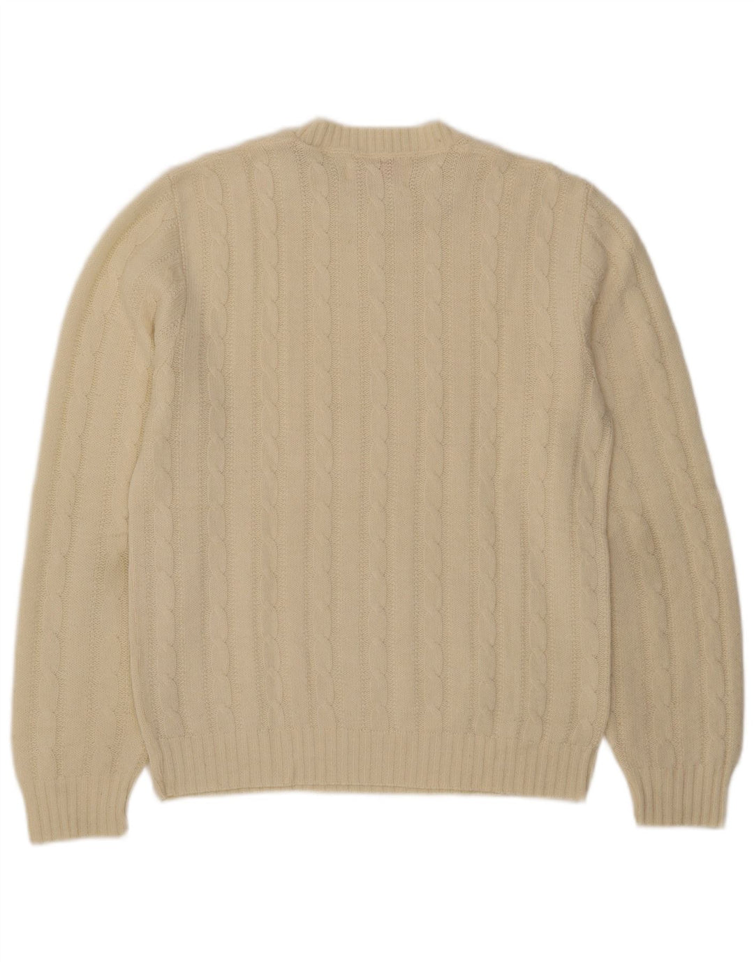 Maglione maglione girocollo da uomo Jantzen medio bianco sporco