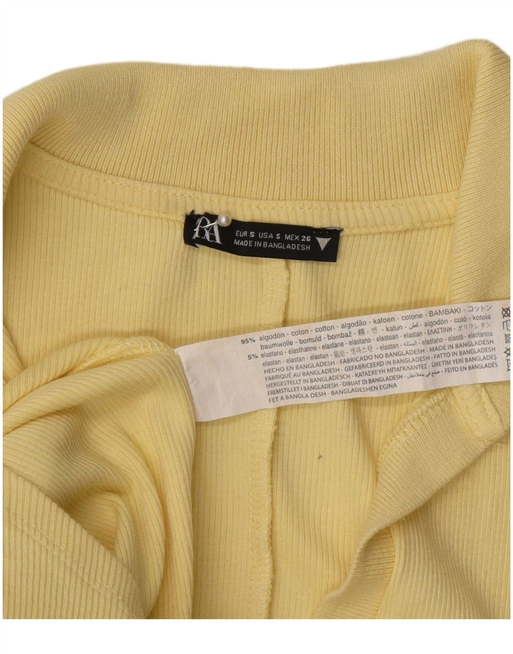 Tutina corta a maniche corte da donna Zara UK 8 Small gialla