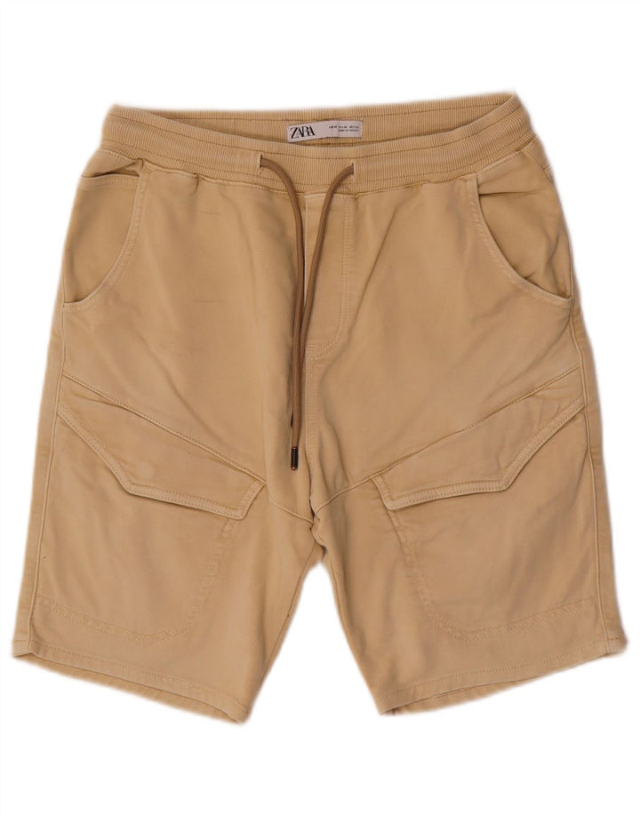 Pantaloncini cargo Zara da uomo medi W31 Beige