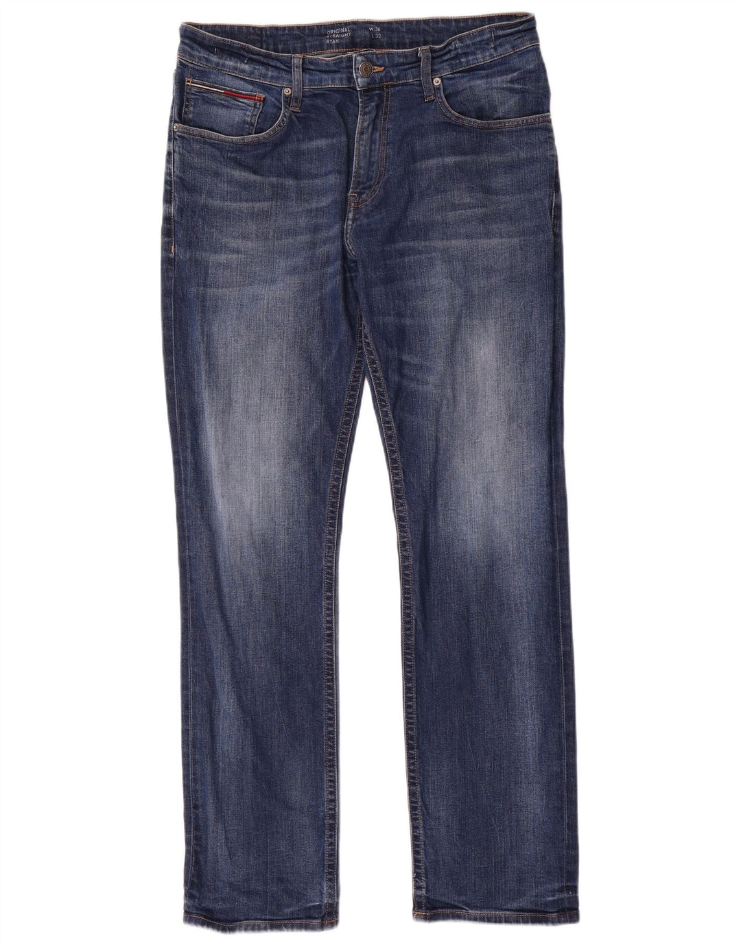Tommy Hilfiger Uomo Ryan Jeans dritti W36 L32 Blu