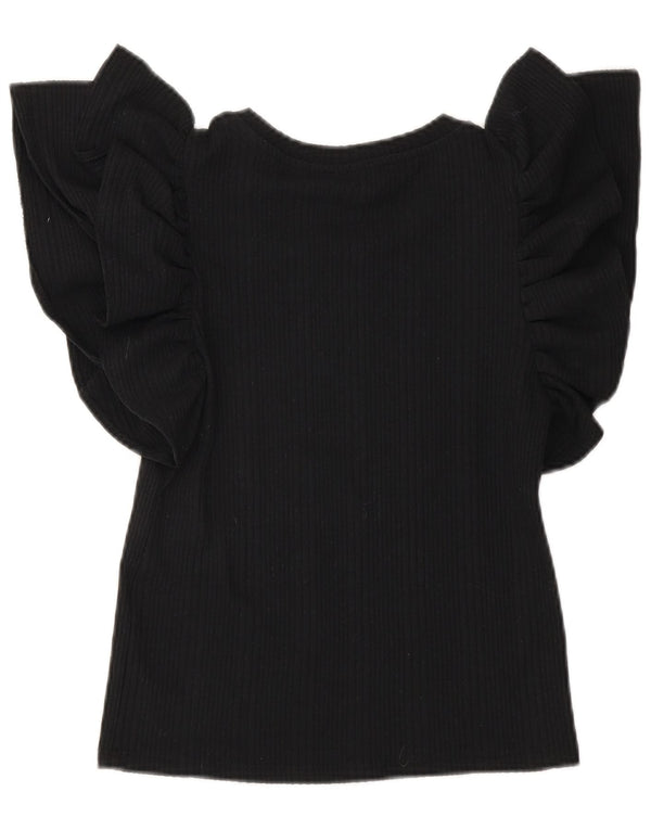 Top corto in camicetta corta da donna Zara UK 10 piccolo nero