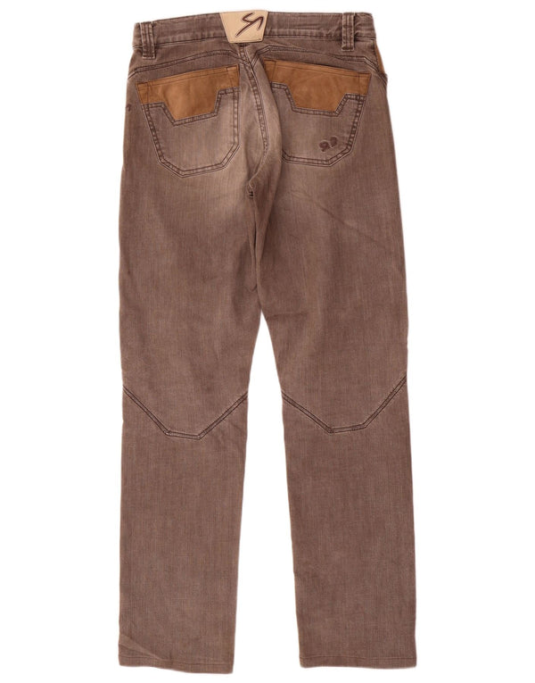 9.2 di Carlo Chionna Jeans dritti da uomo W33 L32 Cotone color block marrone