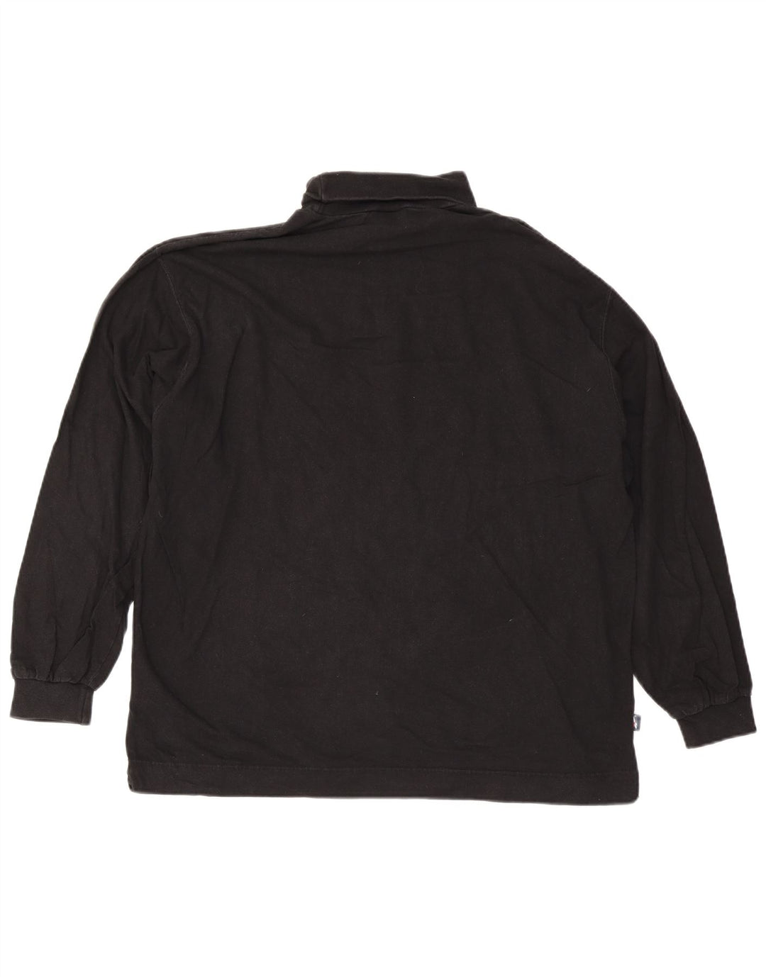 Top Reebok da uomo a collo alto a maniche lunghe 2XL in cotone nero