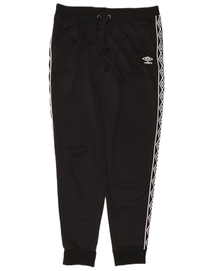 UMBRO Pantaloni da tuta con grafica da uomo Joggers Large Poliestere nero