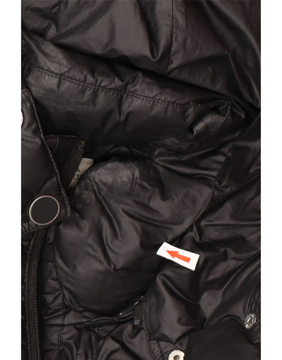 Giacca imbottita con cappuccio oversize da donna Adidas UK 18 XL poliestere nero