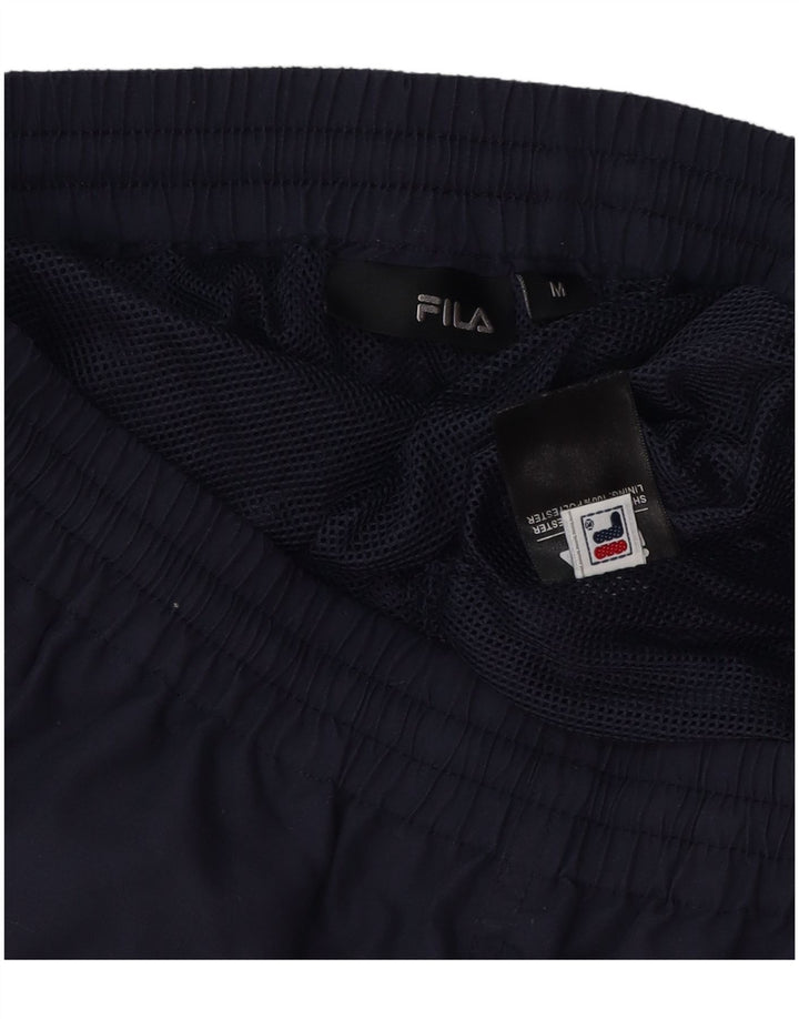 Pantaloncini sportivi da uomo Fila medi in poliestere blu navy