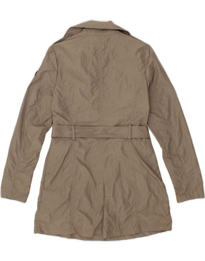 MARINA YACHTING Womens Trench Coat UK 10 Small Grey Polyamide Vintage Marina Yachting and Second-Hand Marina Yachting from Messina Hembry 