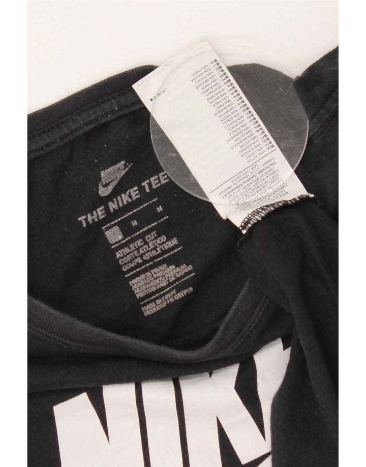 T-shirt grafica da uomo Nike Top in cotone nero medio
