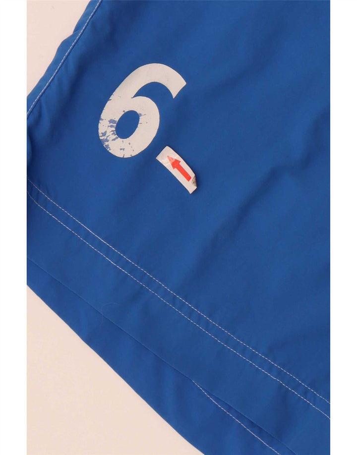 Pantaloncini chino grafici da uomo Asics XL W36 blu color block in poliammide