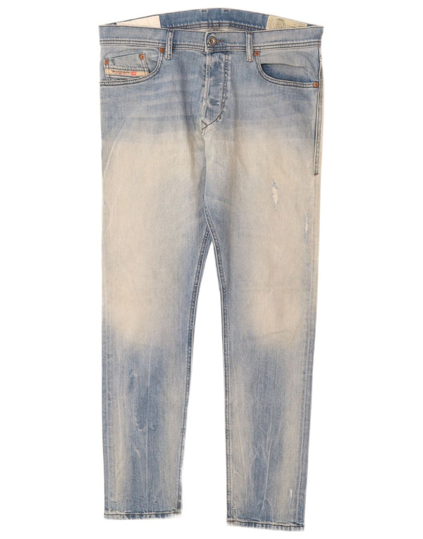 Diesel Uomo Tepphar Carrot Jeans Slim W33 L30 Cotone Blu