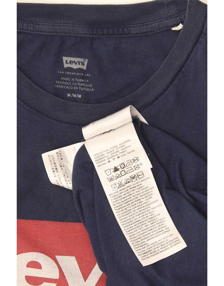 T-shirt grafica da uomo Levi's Top in cotone blu navy medio