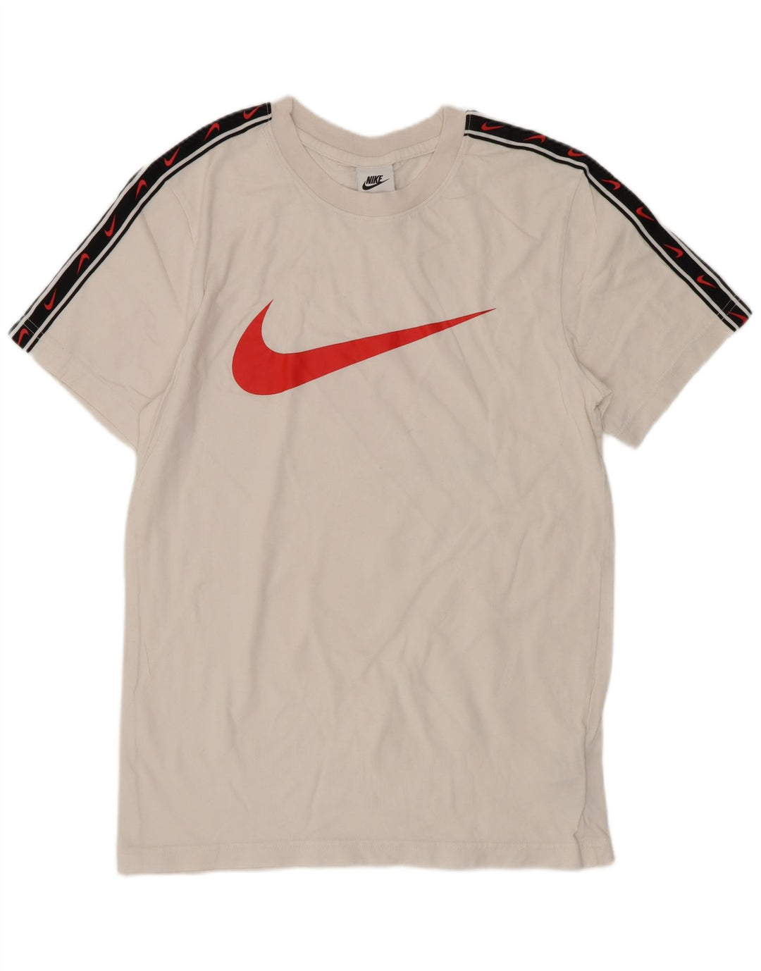 T-shirt grafica da uomo Nike Top Small in cotone color block bianco