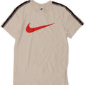 T-shirt grafica da uomo Nike Top Small in cotone color block bianco
