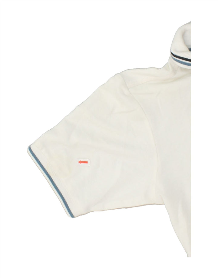 CHAMPION Boys Polo Shirt 7-8 Years Small White Cotton Vintage Champion and Second-Hand Champion from Messina Hembry 