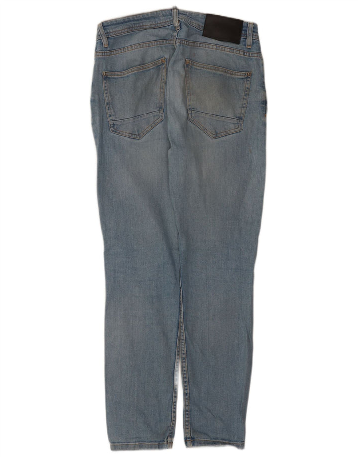 Jeans slim da uomo Zara EU 40 medio W31 L30 cotone blu