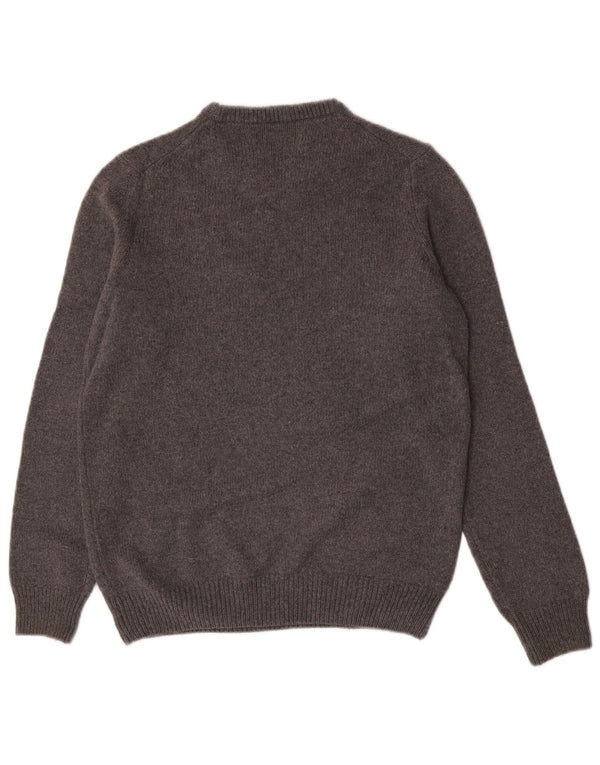 Maglione Maglione Girocollo Donna Trussardi UK 16 Large Grigio Lana