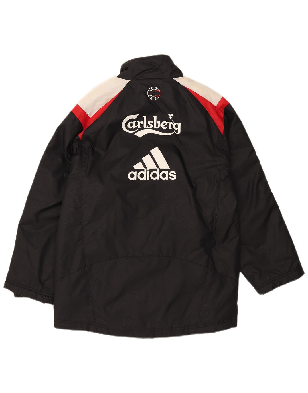 Giacca imbottita grafica Adidas da ragazzo 11-12 anni in nylon color block nero