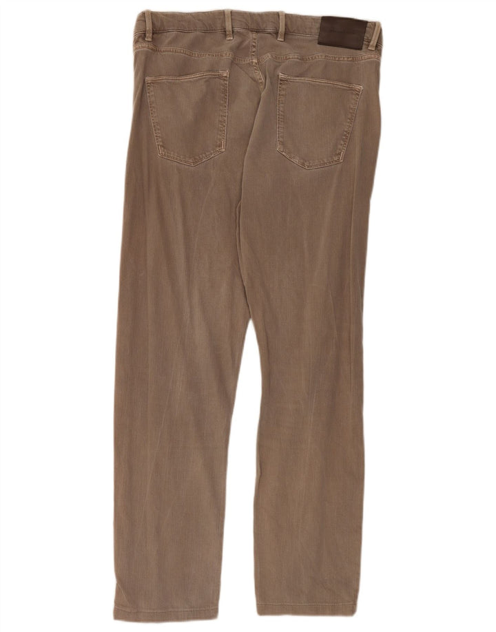 Pantaloni casual slim fit da uomo Massimo Dutti W32 L30 Marrone