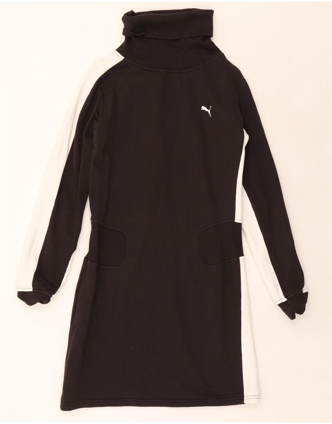 Abito maglione da donna Puma con collo alto UK 14 Medium Black Colourblock