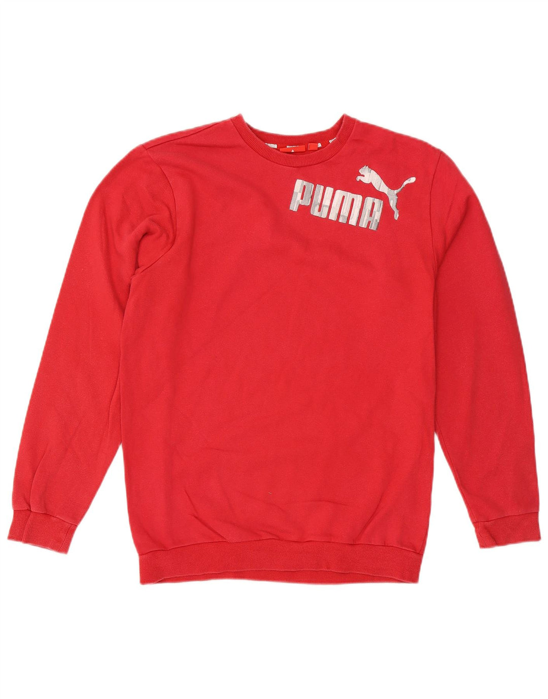 Felpa con grafica PUMA da ragazzo 15-16 anni in cotone rosso