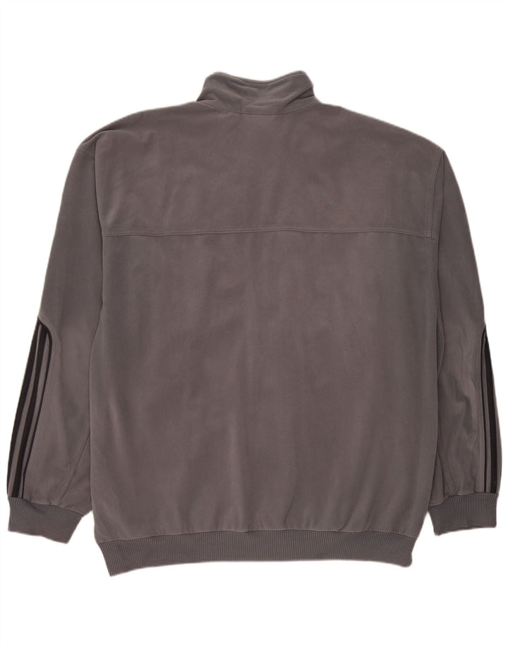 Giacca da tuta da uomo Adidas UK 48/50 XL Poliestere grigio