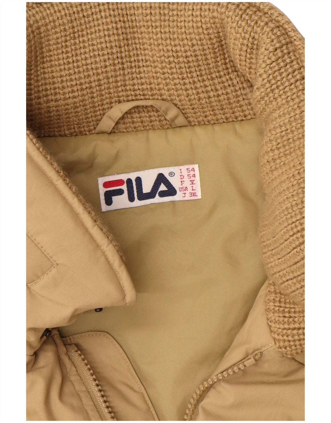Giacca a vento da uomo Fila IT 54 2XL Poliestere beige