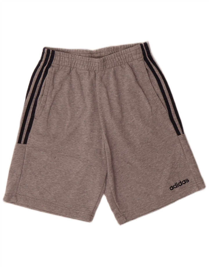Pantaloncini sportivi da uomo ADIDAS piccoli in cotone grigio