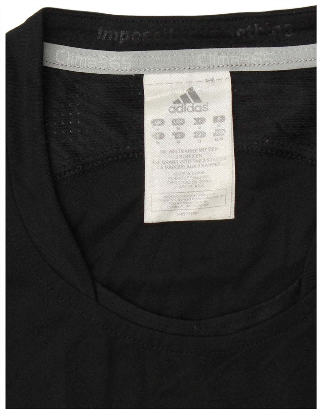 T-shirt grafica Adidas Clima 365 da uomo, media, in poliestere nero