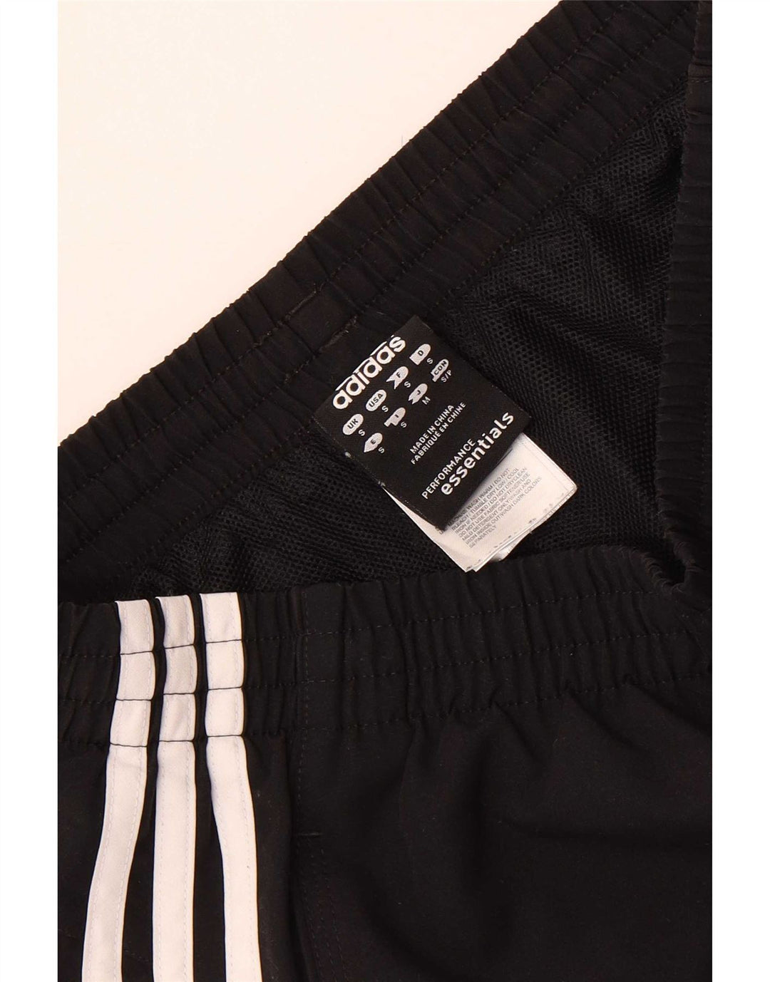 Pantaloncini sportivi Adidas Climalite da uomo piccoli in poliestere nero