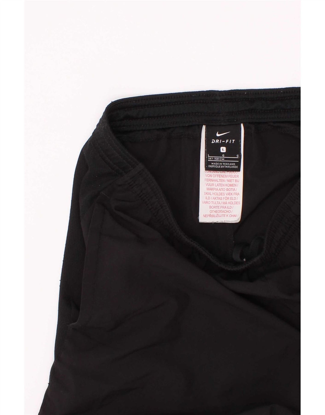 Pantaloncini sportivi Nike da ragazzo Dri Fit Graphic 12-13 anni Large Nero in poliestere