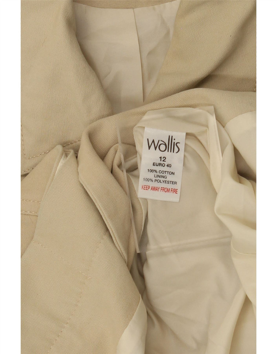 Trench da donna WALLIS UK 12 Cotone beige medio