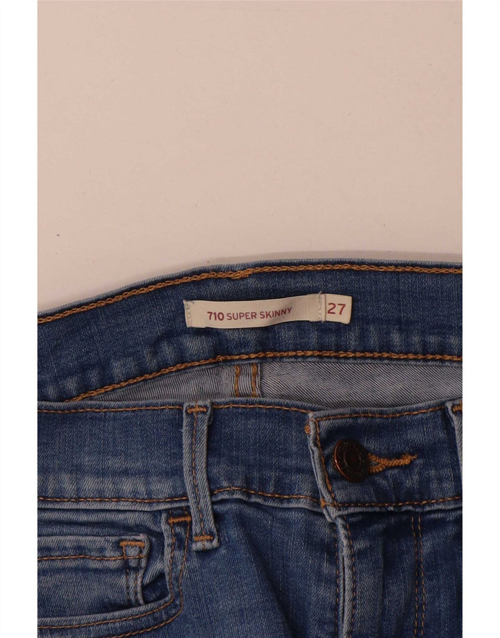 Jeans Levi's 710 Super Skinny da donna W27 L28 Blu