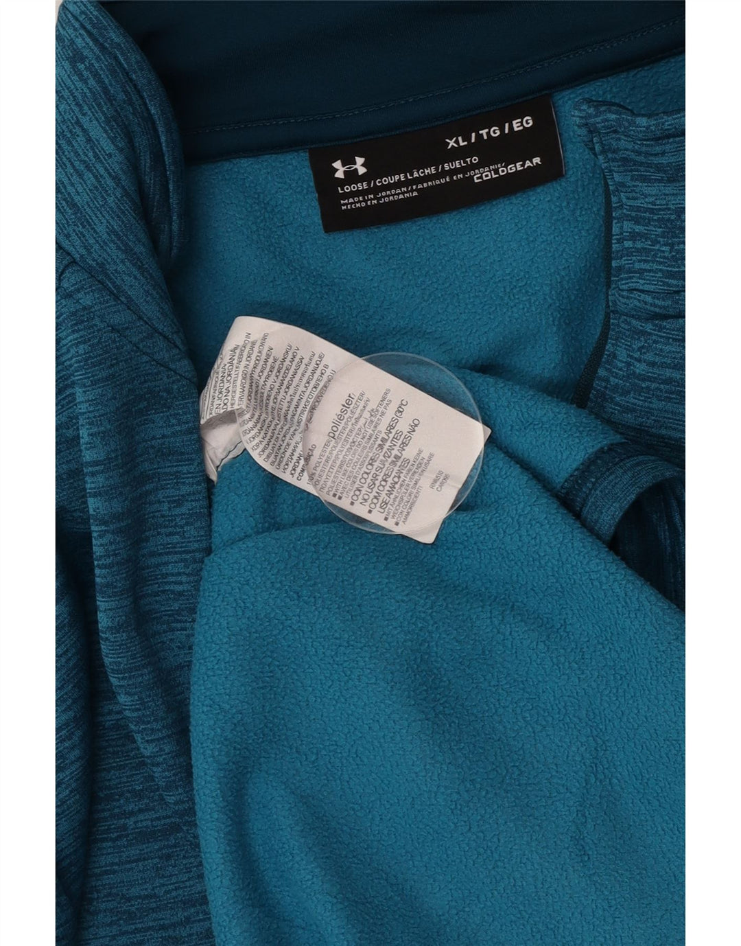 Under Armour Uomo Cold Gear Loose Fit Pullover Tuta Top XL Blu